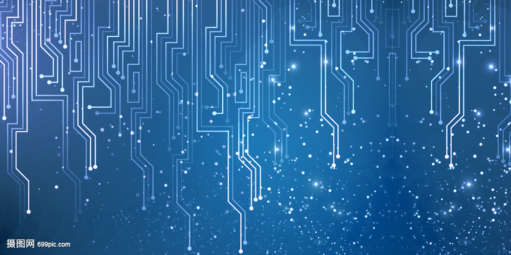 藍色科技感線條 未來視覺與科技的融合