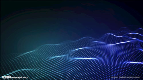 藍色科技粒子數碼矢量背景設計 融合科技與藝術的美學探索